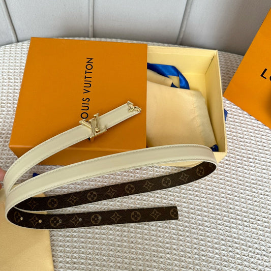 Pronta Entrega – Cinto Modelo Lоuіѕ Vuіttоn Reversível Pretty LV 20 mm