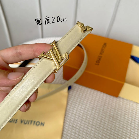 Pronta Entrega – Cinto Modelo Lоuіѕ Vuіttоn Reversível Pretty LV 20 mm