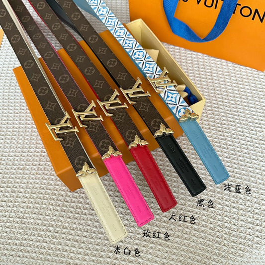 Pronta Entrega – Cinto Modelo Lоuіѕ Vuіttоn Reversível Pretty LV 20 mm
