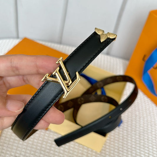 Pronta Entrega – Cinto Modelo Lоuіѕ Vuіttоn Reversível Pretty LV 20 mm
