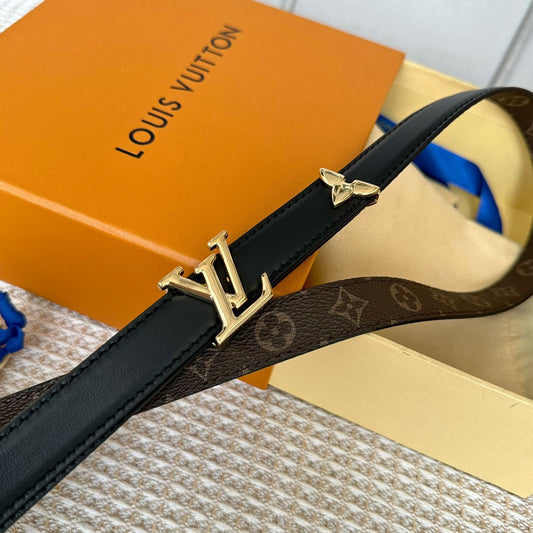 Pronta Entrega – Cinto Modelo Lоuіѕ Vuіttоn Reversível Pretty LV 20 mm