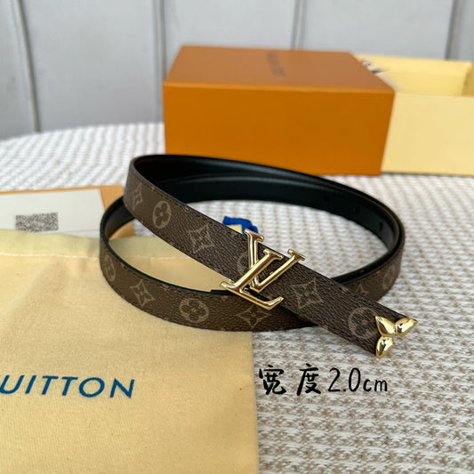 Pronta Entrega – Cinto Modelo Lоuіѕ Vuіttоn Reversível Pretty LV 20 mm