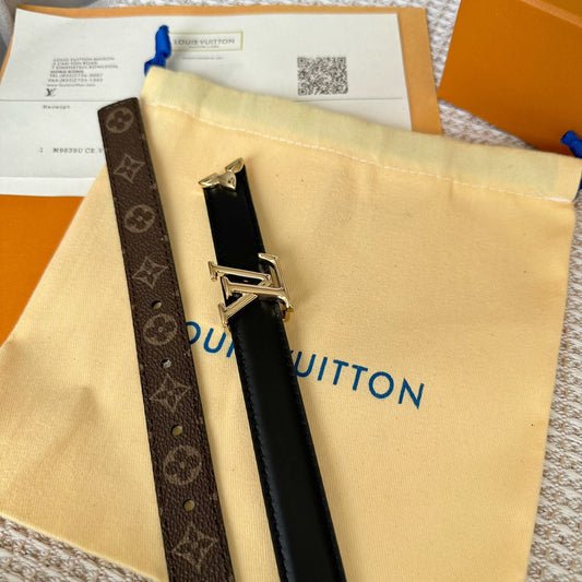 Pronta Entrega – Cinto Modelo Lоuіѕ Vuіttоn Reversível Pretty LV 20 mm