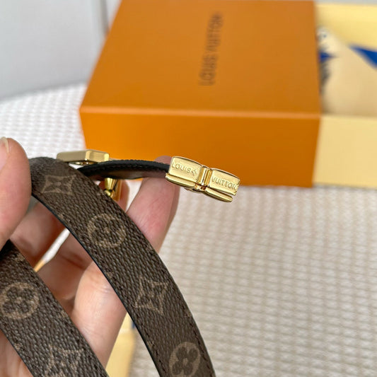 Pronta Entrega – Cinto Modelo Lоuіѕ Vuіttоn Reversível Pretty LV 20 mm