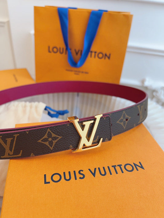 Pronta Entrega – Cinto Modelo Lоuіѕ Vuіttоn Reversível LV Initiales 30 mm
