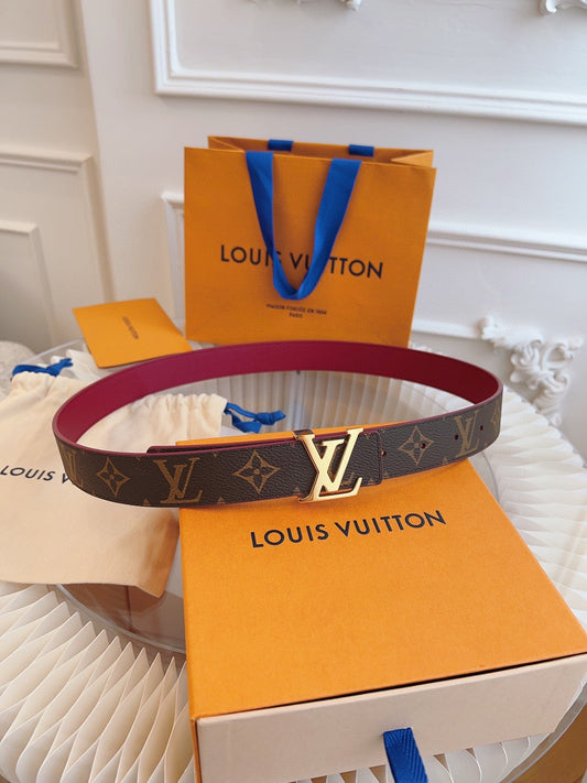 Pronta Entrega – Cinto Modelo Lоuіѕ Vuіttоn Reversível LV Initiales 30 mm