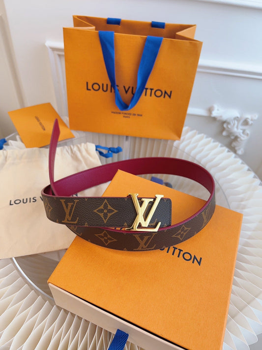 Pronta Entrega – Cinto Modelo Lоuіѕ Vuіttоn Reversível LV Initiales 30 mm