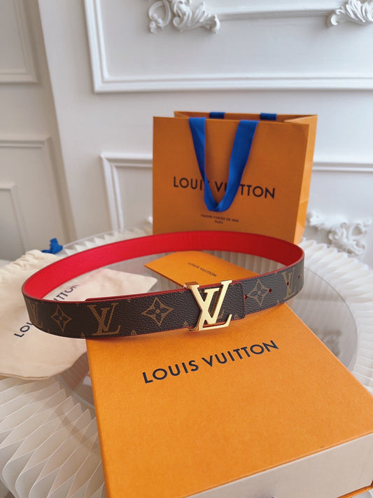 Pronta Entrega – Cinto Modelo Lоuіѕ Vuіttоn Reversível LV Initiales 30 mm