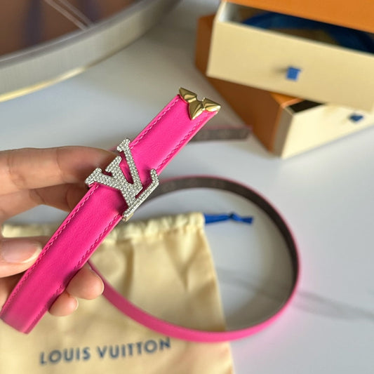 Pronta Entrega – Cinto Modelo Lоuіѕ Vuіttоn Reversível Pretty LV 20 mm