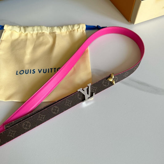 Pronta Entrega – Cinto Modelo Lоuіѕ Vuіttоn Reversível Pretty LV 20 mm
