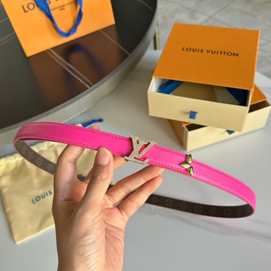 Pronta Entrega – Cinto Modelo Lоuіѕ Vuіttоn Reversível Pretty LV 20 mm