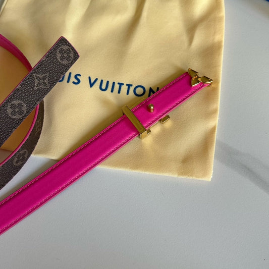 Pronta Entrega – Cinto Modelo Lоuіѕ Vuіttоn Reversível Pretty LV 20 mm