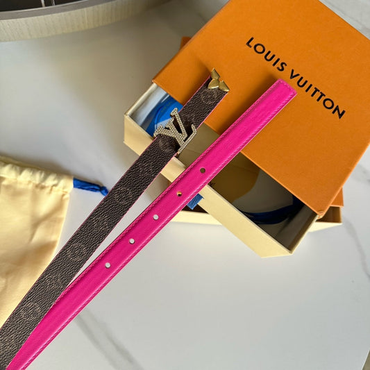 Pronta Entrega – Cinto Modelo Lоuіѕ Vuіttоn Reversível Pretty LV 20 mm