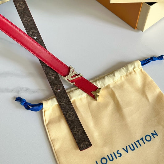 Pronta Entrega – Cinto Modelo Lоuіѕ Vuіttоn Reversível Pretty LV 20 mm
