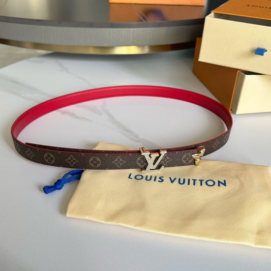 Pronta Entrega – Cinto Modelo Lоuіѕ Vuіttоn Reversível Pretty LV 20 mm