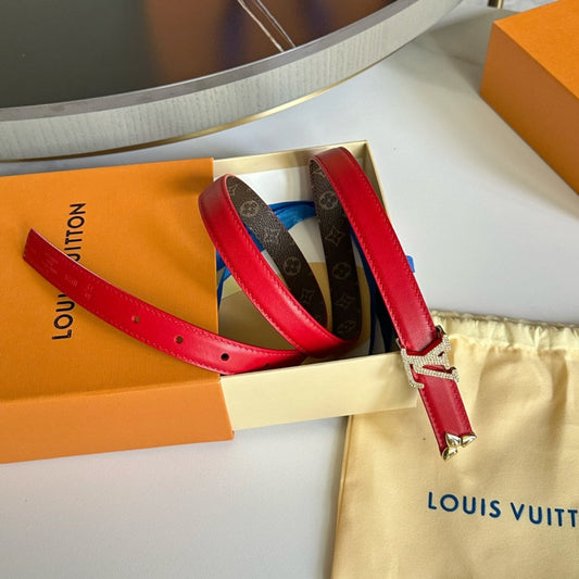 Pronta Entrega – Cinto Modelo Lоuіѕ Vuіttоn Reversível Pretty LV 20 mm