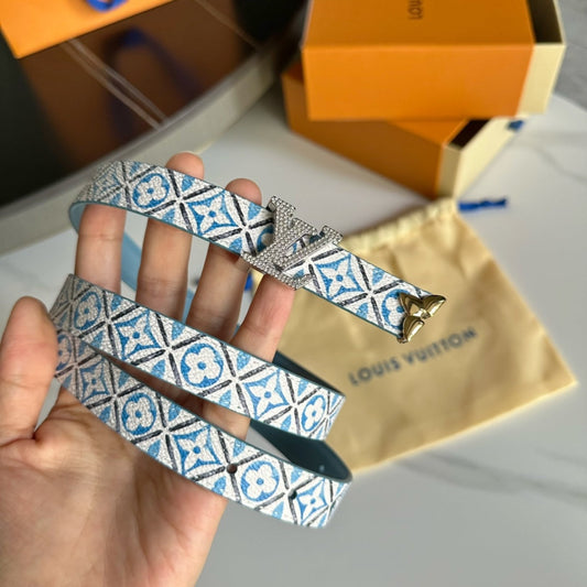 Pronta Entrega – Cinto Modelo Lоuіѕ Vuіttоn Reversível Pretty LV 20 mm