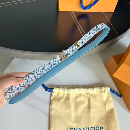 Pronta Entrega – Cinto Modelo Lоuіѕ Vuіttоn Reversível Pretty LV 20 mm