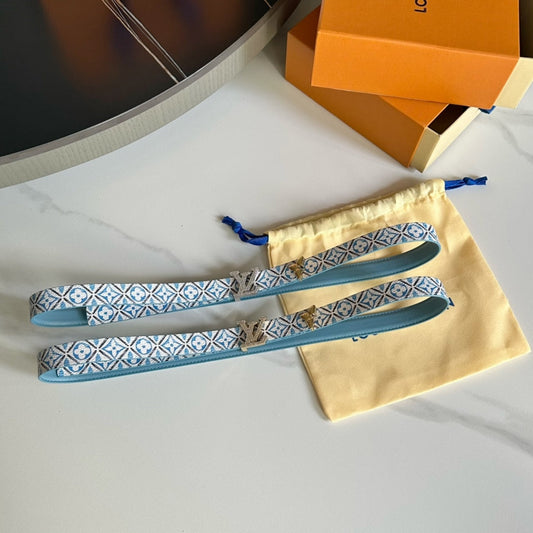 Pronta Entrega – Cinto Modelo Lоuіѕ Vuіttоn Reversível Pretty LV 20 mm