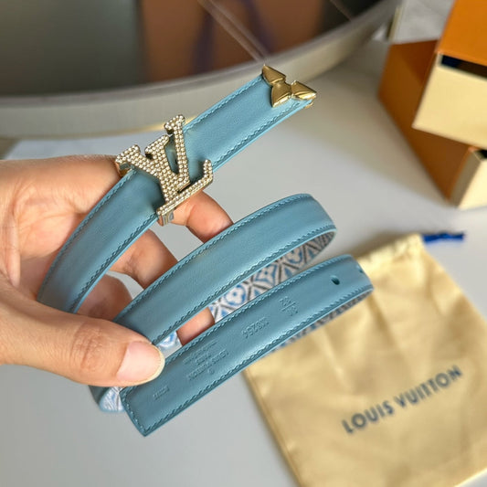 Pronta Entrega – Cinto Modelo Lоuіѕ Vuіttоn Reversível Pretty LV 20 mm