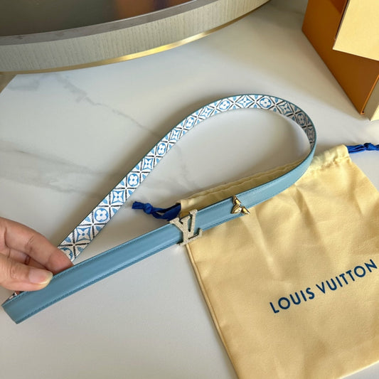 Pronta Entrega – Cinto Modelo Lоuіѕ Vuіttоn Reversível Pretty LV 20 mm
