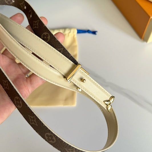 Pronta Entrega – Cinto Modelo Lоuіѕ Vuіttоn Reversível Pretty LV 20 mm