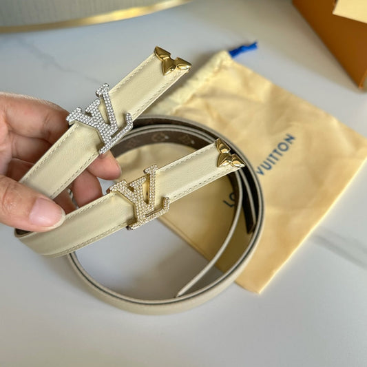 Pronta Entrega – Cinto Modelo Lоuіѕ Vuіttоn Reversível Pretty LV 20 mm