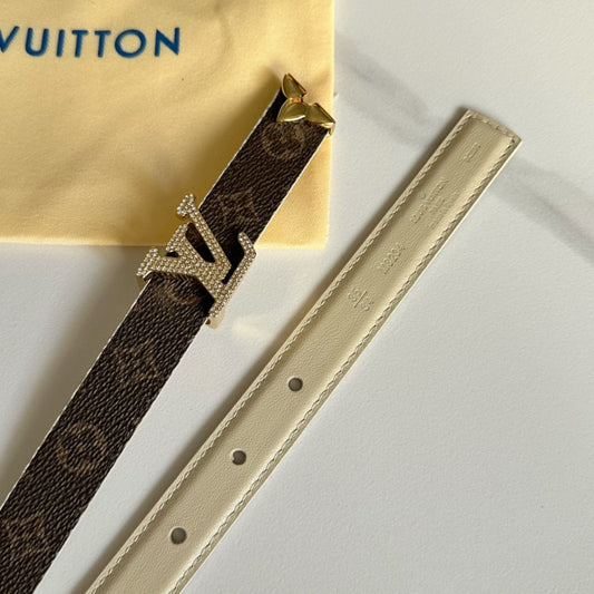 Pronta Entrega – Cinto Modelo Lоuіѕ Vuіttоn Reversível Pretty LV 20 mm
