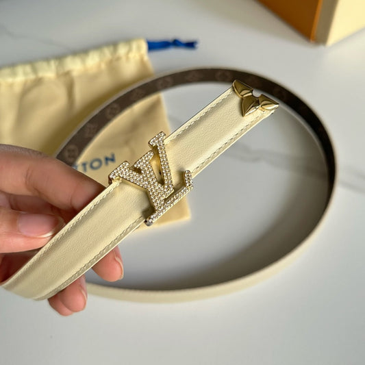 Pronta Entrega – Cinto Modelo Lоuіѕ Vuіttоn Reversível Pretty LV 20 mm