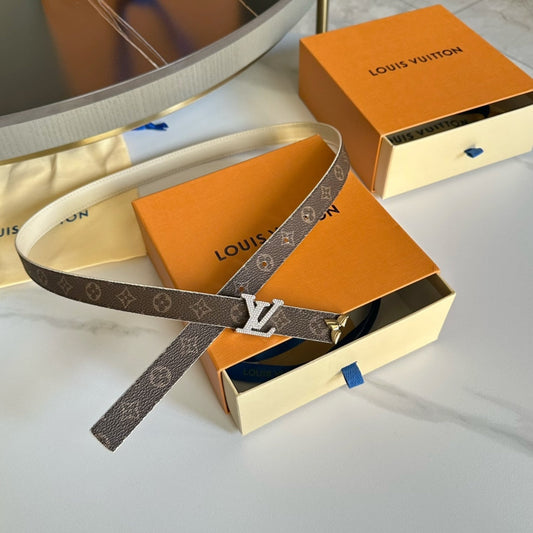 Pronta Entrega – Cinto Modelo Lоuіѕ Vuіttоn Reversível Pretty LV 20 mm