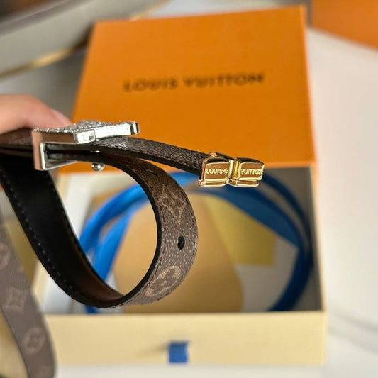 Pronta Entrega – Cinto Modelo Lоuіѕ Vuіttоn Reversível Pretty LV 20 mm
