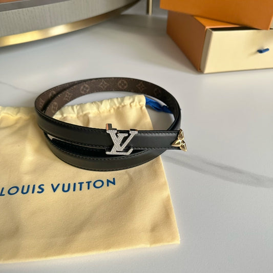 Pronta Entrega – Cinto Modelo Lоuіѕ Vuіttоn Reversível Pretty LV 20 mm