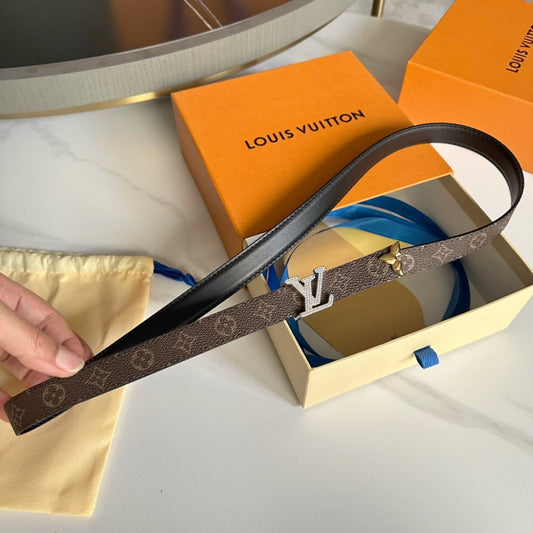 Pronta Entrega – Cinto Modelo Lоuіѕ Vuіttоn Reversível Pretty LV 20 mm