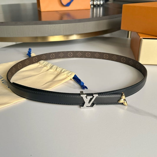Pronta Entrega – Cinto Modelo Lоuіѕ Vuіttоn Reversível Pretty LV 20 mm
