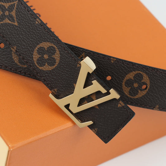 Pronta Entrega – PRONTA-ENTREGA – Cinto Modelo Louis Vuitton Reversível LV Initiales 30 mm