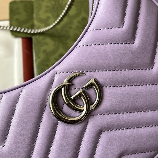 Pronta Entrega – Bolsa Gucci Mini GG Marmont Meia Lua