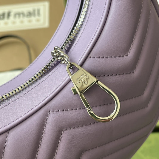 Pronta Entrega – Bolsa Gucci Mini GG Marmont Meia Lua