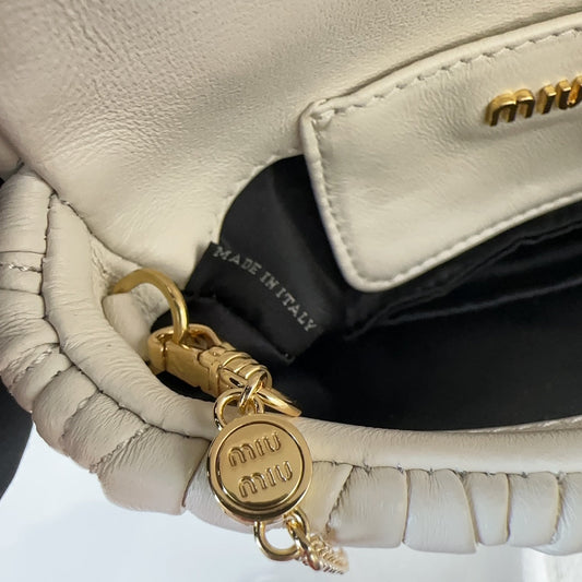 Pronta Entrega – Bolsa Miu Miu Mini em Couro Nappa Matelassé
