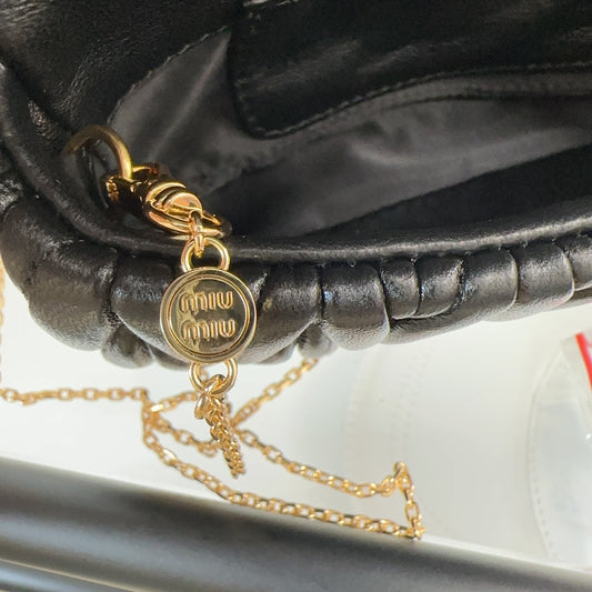 Pronta Entrega – Bolsa Miu Miu Mini em Couro Nappa Matelassé