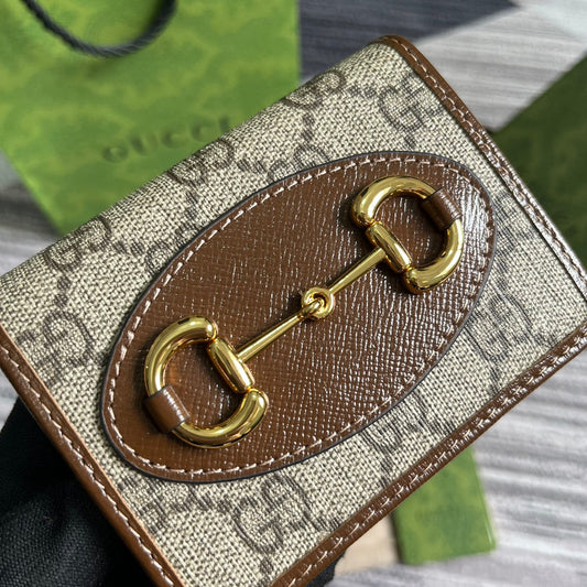 Pronta Entrega – Porta-cartões Modelo Gucci Horsebit 1955