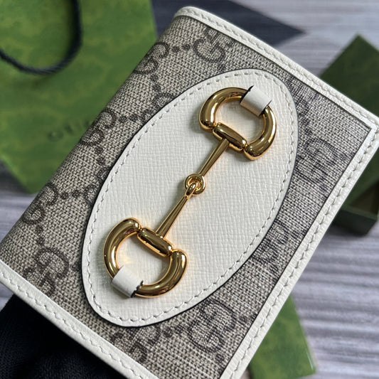 Pronta Entrega – Porta-cartões Modelo Gucci Horsebit 1955