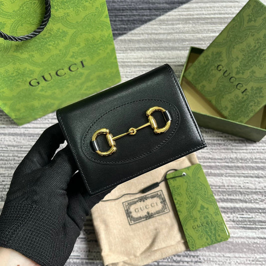 Pronta Entrega – Carteira Porta Cartões Modelo Gucci Horsebit 1955
