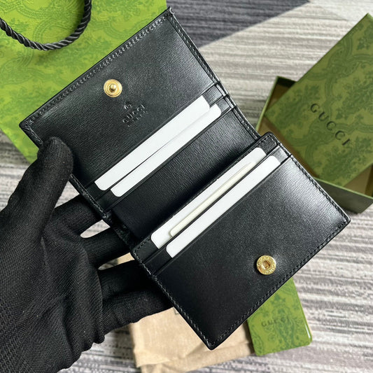 Pronta Entrega – Carteira Porta Cartões Modelo Gucci Horsebit 1955
