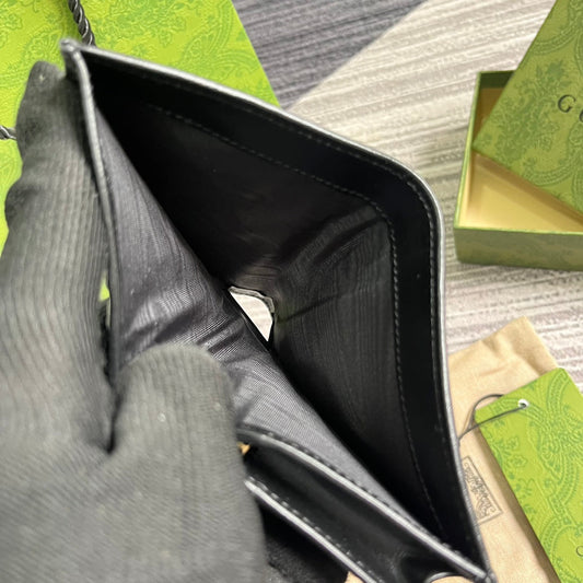 Pronta Entrega – Carteira Porta Cartões Modelo Gucci Horsebit 1955