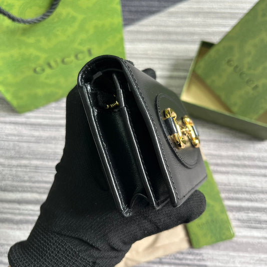 Pronta Entrega – Carteira Porta Cartões Modelo Gucci Horsebit 1955