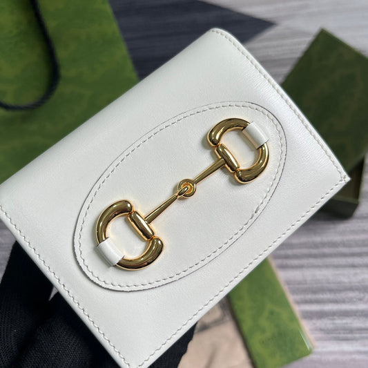 Pronta Entrega – Carteira Porta Cartões Modelo Gucci Horsebit 1955