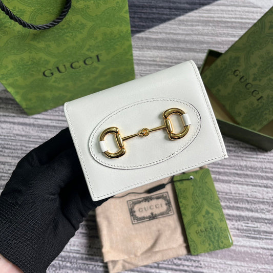 Pronta Entrega – Carteira Porta Cartões Modelo Gucci Horsebit 1955
