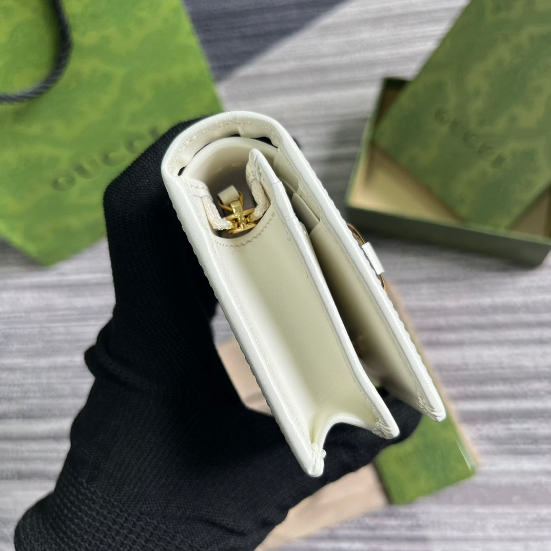 Pronta Entrega – Carteira Porta Cartões Modelo Gucci Horsebit 1955