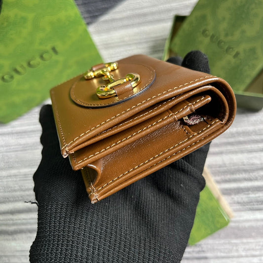 Pronta Entrega – Carteira Porta Cartões Modelo Gucci Horsebit 1955