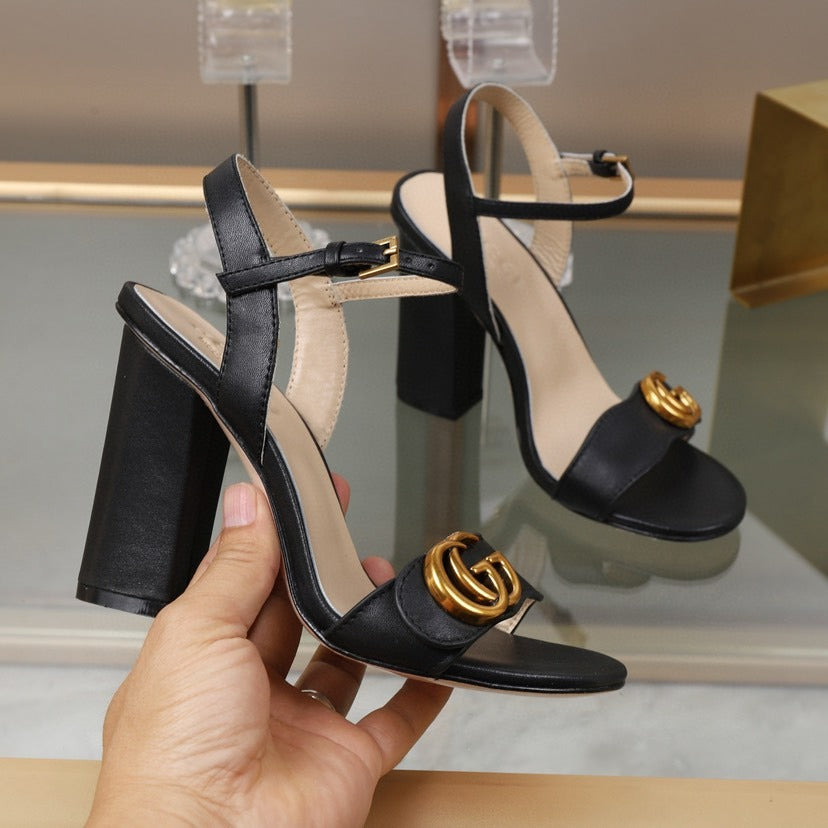 Pronta Entrega – Sandália Gucci com Duplo G